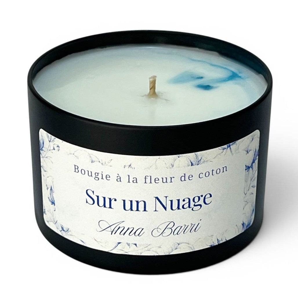 Sur un Nuage| Bougie Parfumée à la fleur de coton | 40h de diffusion