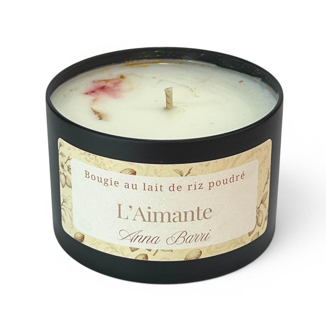L'Aimante | Bougie Parfumée au lait de riz poudré | 40h de diffusion